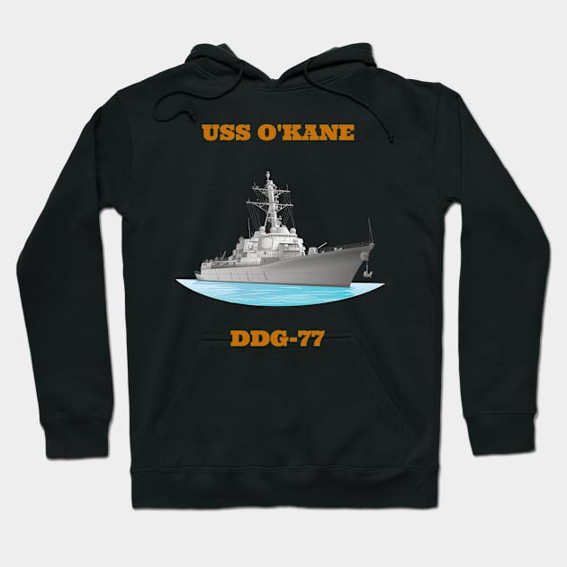 O´Kane DDG-77 Destroyer Ship Hoodie by woormle